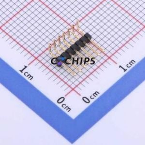 X1311WR-07J-C26D40 Pin Header Bent Lead Through Hole,P=1.27mm Connector 1x7P 1.27mm Pin Header Single Row - Product Image 1