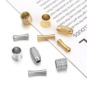 Cuentas perforadas de acero inoxidable, cuentas colgantes de malla tubular para la fabricación de joyería DIY, pulseras hechas a mano 930022.0 - Product Image 3