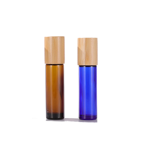 Vente en gros de flacons en verre à bille pour sérum, déodorant, huile essentielle, parfum, rechargeables et vides, avec des boules de pierres précieuses et des couvercles - Product Image 4