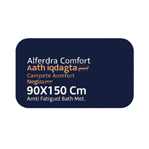 Tappetino da Bagno Antifatica Completo Comfort Nero 90X150 Cm - Product Image 2