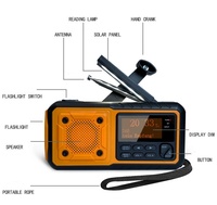 Multifunctionele noodinternetradio voor buitengebruik Ingebouwde luidspreker Digitaal display Telefoon opladen Leeslamp Zaklamp SOS
