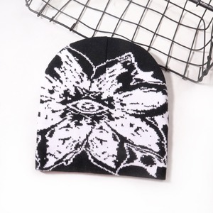 Berretto con Logo personalizzato con Design creativo cappello a maglia con elementi visivi Y2K Beanie stampa cappelli invernali <span class=keywords><strong>per</strong></span> giovani - Product Image 4