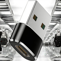 Diskon besar baru USB-C Pria Wanita konverter jenis kelamin adaptor murah konektor USBC untuk laptop catu daya dengan output DC/AC