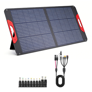 Paneles Solares Plegables ALECTER de 100W, Negros, Portátiles, ETFE, 23% de Alta Eficiencia, Suministro de Energía de Emergencia, para Campismo al Aire Libre, Precio de Fábrica - Product Image 1