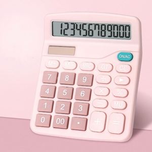 Calculatrice de bureau personnalisée avec logo, 12 chiffres, double alimentation, pour étudiants, solaire et numérique - Product Image 4