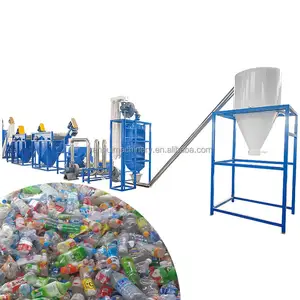 Máquina de reciclaje de plástico de película Pepp, línea de lavado de trituración de residuos de plástico a la moda