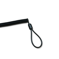 Lanière tactique à ressort, sangle de fusil, ceinture anti-chute pour la sécurité et les activités de plein air, noir