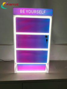 Exhibidor de Acrílico Personalizado con Luz LED, Vitrina para Tienda de Tabaco, Exhibidor de Cigarrillos con Cerradura, Gabinete de Acrílico - Product Image 1