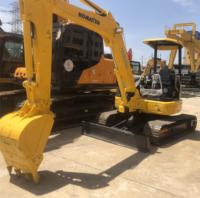 Mini-excavatrice Komatsu PC50 d'occasion 5 tonnes, modèle 2023, très demandée, avec moteur, boîte de vitesses et pompe, 90 % neuve, excellent rapport qualité-prix