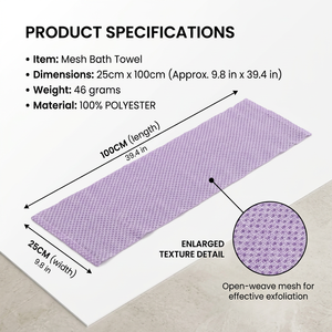 Gant <span class=keywords><strong>de</strong></span> <span class=keywords><strong>toilette</strong></span> exfoliant en maille <span class=keywords><strong>de</strong></span> polyester pour le dos et le corps - Product Image 2