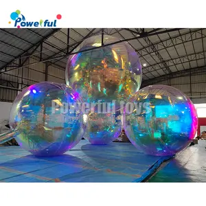 Customized Inflatable Event Decoration Big Hanging Mirror Ball Giant Reflective Mirror Ball