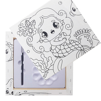 Ensemble d'art de haute qualité, kit de toile tendue pour enfants, peinture en studio, jouet éducatif