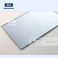 CE gecertificeerd 1mm-6mm Getint Gekleurde Silver Aluminium Glas Spiegel