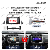 Frame Audio Mobil Tahan Panas untuk TOYOTA PRADO 2018, Panel Layar Monitor Mobil, Frame Mobil, Fascia, Frame Radio Mobil Android
