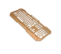 Clavier fendu personnalisé Usinage CNC Clavier CNC mécanique en laiton aluminium