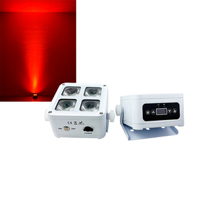 NUEVO Juego de 4 Luces LED Recargables IP65 Resistentes al Agua, 6 en 1 RGBWA+UV, Control Remoto DMX Inalámbrico, Pantalla OLED, Aleación de Aluminio para Escenarios y <span class=keywords><strong>DJ</strong></span> - Product Image 1
