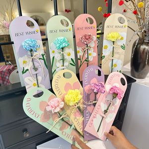 Ngày Valentine hộp hoa đơn tay thẻ Jacquard tự làm hoa sắp xếp Hộp Hoa bán buôn - Product Image 4