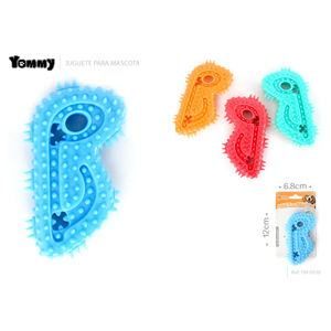 Giocattolo da masticare per cani Yommy Pet, 12,5 cm, in TPR, con stelle e punte. - Product Image 2