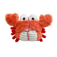 Jouet en peluche pour chat, imitation crabe homard, avec herbe à chat et clochette, durable, pour l'auto-entretenement, poupée pour animal de compagnie