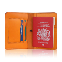 Porte-passeport en cuir personnalisé passeport de voyage mince couvre porte-passeport en cuir véritable