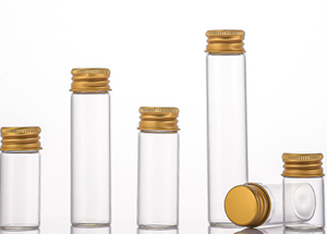 Hot <b>Empty</b> Round Glass <b>Jar</b> 5ml 6ml 7ml 10ml 12ml 20ml Metal Aluminum Lids 22mm Diameter Glass <b>Jars</b> - Product Image 5
