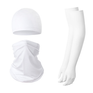 Cycling Cap Neck Warmer Sun Protection Sleeves Three Piece Set Upf 50 Anti Uv Unisex Outdoor Sports Gear - Product Image 1