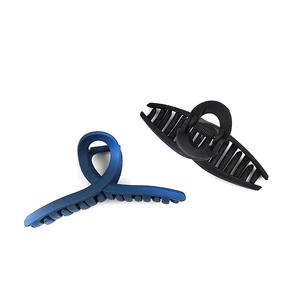 Pinces à cheveux grandes et épaisses en plastique mat, couleurs unies, antidérapantes, pour femmes et filles - Product Image 3