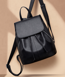Zaino in Pelle di Vacchetta 2026, Versione Coreana con Coulisse, Borsa da Viaggio alla Moda per Donne, Stile Universitario - Product Image 1
