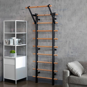 Heim-Fitnessstudio-Wandregal | Skandinavische Fitness-Sprossenwand für Dehnung & Rumpf - Product Image 1