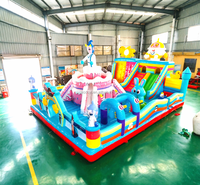 Structure gonflable commerciale pour enfants, trampoline portable d'extérieur, grand toboggan, lit de saut, équipement de divertissement en PVC