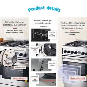 36-inch freestanding gas phạm vi với 4 công suất cao điện đầu đốt 16500btu hồng ngoại Xúc Xích đối lưu lò cho RV sử dụng - Product Image 3