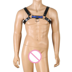 Imbracatura Bondage da <span class=keywords><strong>uomo</strong></span> in pelle sintetica per giocattoli BDSM-giocattoli sessuali a colori personalizzati - Product Image 3