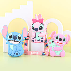 Tas Selempang Anak Karakter Kartun Silikon Dompet Koin Lucu Tas Bahu Tahan Air untuk Ponsel Kantong Selempang - Product Image 3