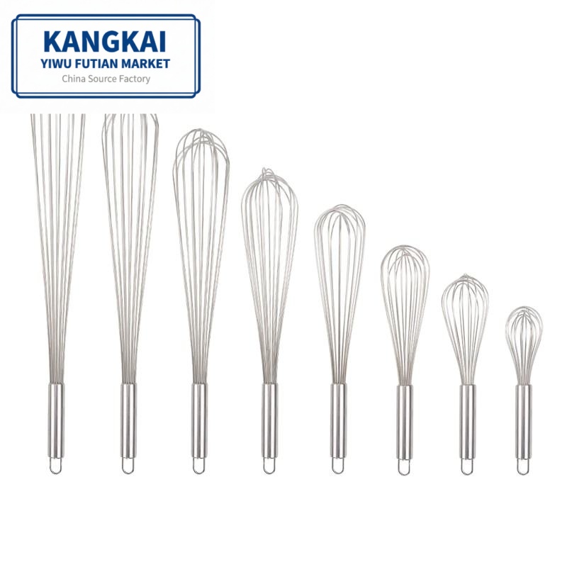 Hot Selling Food Grade Gold Eco-friendly Dishwasher Safe Non-Stick Kitchen Tool Manual Stainless Steel Egg Beater