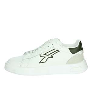 Zapatillas Deportivas para Hombre U Power UB20059 Blancas y Verdes de Lona, Zapatos Modernos - Product Image 1