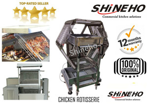 <span class=keywords><strong>Barbecue</strong></span> en acier inoxydable, prix bas, machine à rôtir au charbon de bois portable, commerciale, pour poulet - Product Image 6