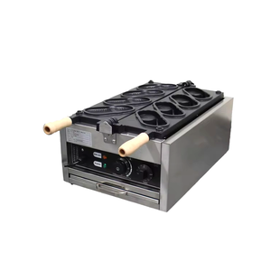 Machine à gaufres en acier inoxydable électrique commerciale en forme de <span class=keywords><strong>crocs</strong></span>, antiadhésive, machine à grignoter, contrôle du bouton de température, 220V, haute puissance - Product Image 1