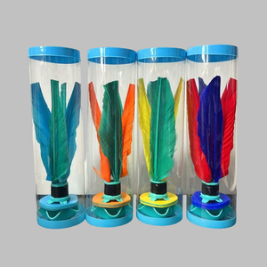 Volante de Playa <span class=keywords><strong>Jianzi</strong></span> Chino con Plumas de Pavo, 3 Capas de Goma, para Deportes al Aire Libre y Ejercicio de Pies, Personalizado - Product Image 5