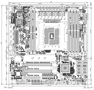 Motherboard NAS Topton 10-Bay X99 XEON E5 V4 C612 6*DDR4 10*SATA 2*NVMe 4*2.5G LAN 3*PCIE Split Firewall Server M-ATX - Product Image 6