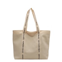 Bolso Tote Extragrande de Lona de Algodón Gahumi al por Mayor con Logo Personalizado Impreso para Compras de Fin de Semana