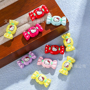 Kawaii Nette Weihnachten Kt Katze Süßigkeiten Charms Diy Armband Perlen Handwerk Teile Junk Handy Fall Dekorationen Haarschmuck - Product Image 2