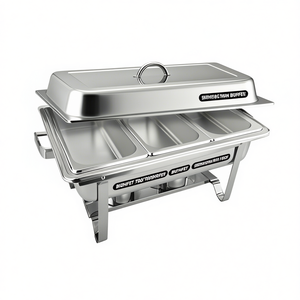 Stainless Steel Triple Tray <b>Buffet</b> <b>Food</b> <b>Warmer</b> 3L Electric Heating Commercial Kitchen Equipment - Product Image 1