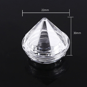 Pot de crème en forme de diamant de 5g Conteneur d'ombre à paupières Pot de poudre scintillante en forme de cône - Product Image 6
