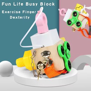 Youlebei - Vente directe du fabricant - Jouet éducatif multifonction Montessori en bois - Bloc d'activités - Jouet sensoriel pour l'autisme - Jeu sensoriel pour bébé - Product Image 1