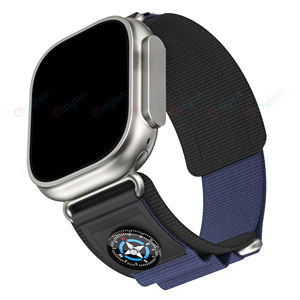 Moda per <span class=keywords><strong>Apple</strong></span> <span class=keywords><strong>Watch</strong></span> serie cinturino 10 9 8 <span class=keywords><strong>6</strong></span> 5 SE anello in Nylon 38mm 42mm 44mm 45mm elastico tessuto Sport cinturino Smartwatch da uomo - Product Image 4