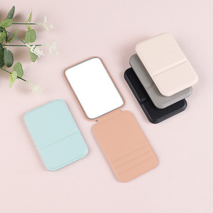 Premium portatile Mini formato pieghevole in pelle PU in piedi trucco specchio tascabile per <span class=keywords><strong>i</strong></span> viaggi - Product Image 2