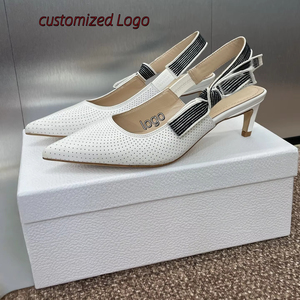 Décolleté <span class=keywords><strong>da</strong></span> <span class=keywords><strong>donna</strong></span> Designer di lusso in vera pelle di vitello con tacco alto décolleté <span class=keywords><strong>da</strong></span> <span class=keywords><strong>sera</strong></span> <span class=keywords><strong>da</strong></span> <span class=keywords><strong>sera</strong></span> con sandali con tacco - Product Image 4
