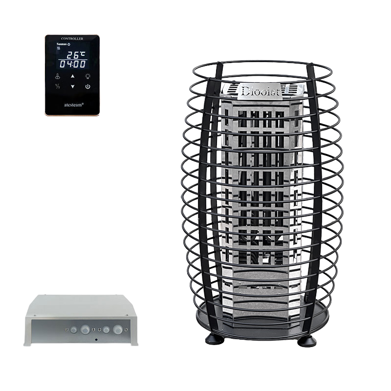 Diooist 2025 Digital Smart Nester Series-Portable Electric Sauna Heater 6 Heaters Stainless Steel Computer Control Panel