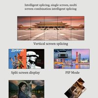 Monitor de Video Wall de Bisel Estrecho 1080p, Pantalla Táctil LCD de 46 Pulgadas, Gráficos con Pantalla Táctil Capacitiva de 10 Puntos, IP65 para Centros Comerciales