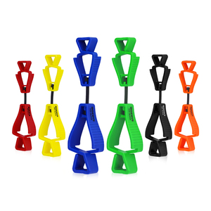 Clipe Duplo Personalizável OEM BD-AJ100 de Plástico POM de Alta Resistência Suporte para Luvas de Segurança no Trabalho Prendedor Anti-perda com Fivela de Fixação - Product Image 1